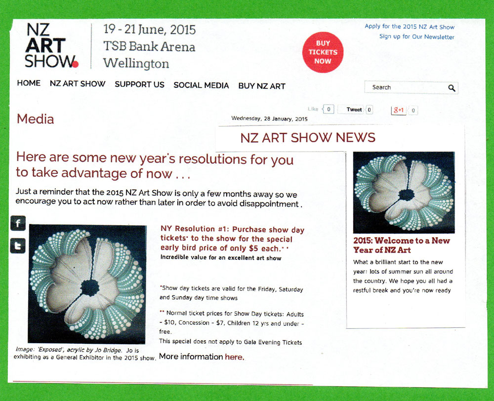2015 NZ Art Show Website